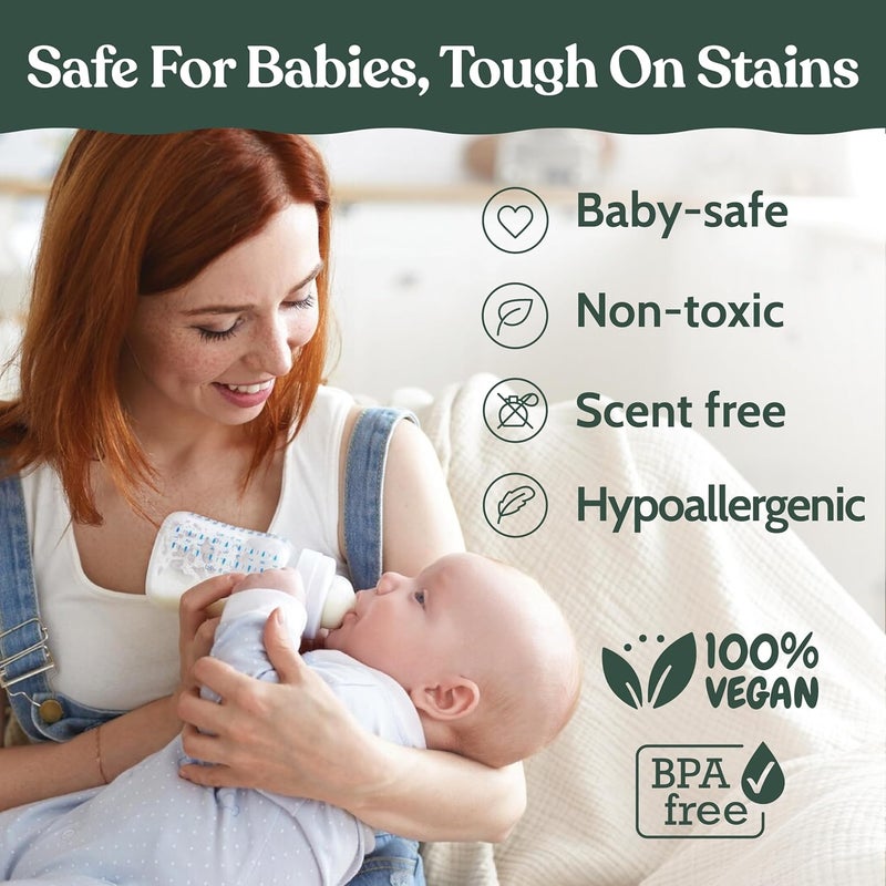 Roobi Detergent Tablets Compatible with Baby Brezza Bottle Washer Pro. Removes Milk Residue & Odor, Hypoallergenic Carbon Neutral Formula. 120 Count. - Image 3